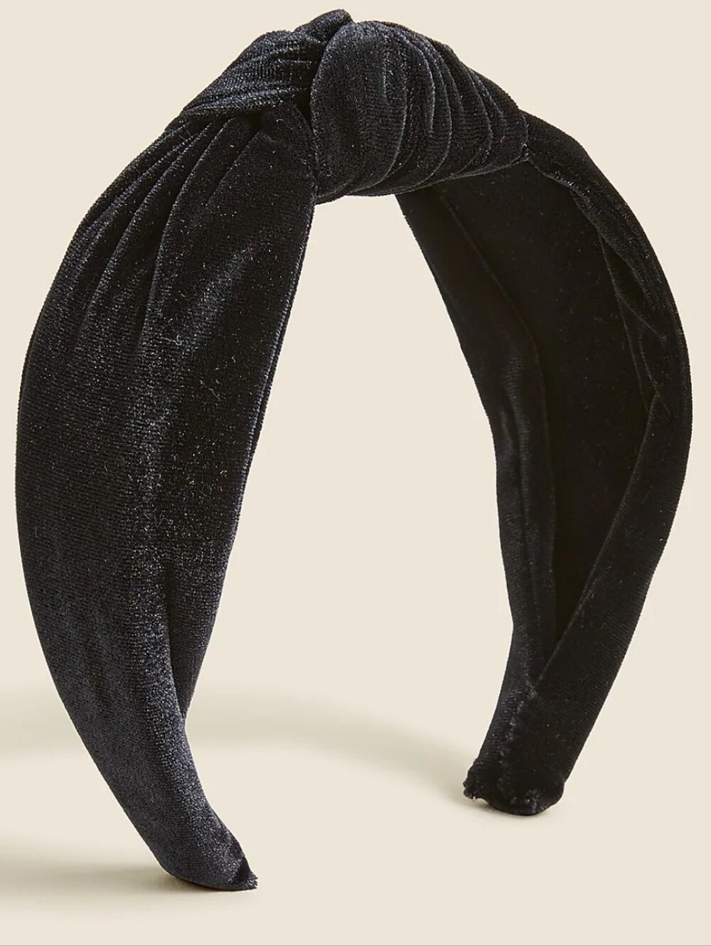 NWT J. Crew Black Velvet Knot Headband